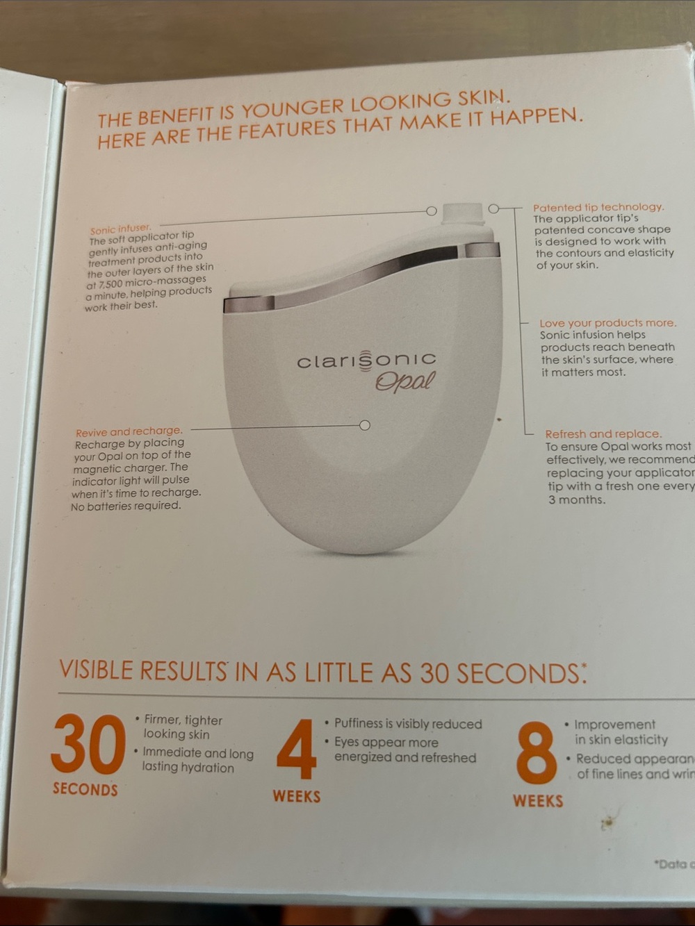 Clarisonic Opal White Sonic Eye Infusion Device with Charger - Picture 3 of 3